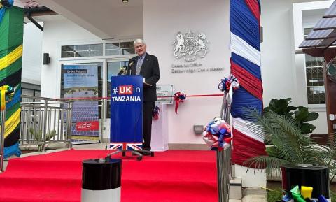 Rt Hon Andrew Mitchell MP opens the new British High Commission in Dodoma, Tanzania